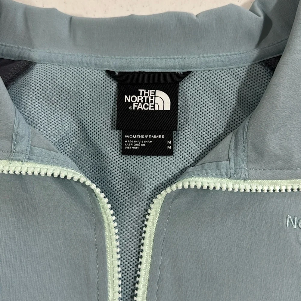 North Face Windbreaker Class V Anorak Women’s Jacket Blue Gray Medium - Picture 6 of 13
